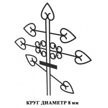 Крест металлический 001