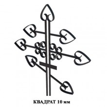 Крест металлический 002
