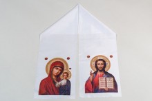 Рушник на икону шелк 24 см